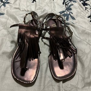 Gladiator sandals with fringe by Jessica Simpson